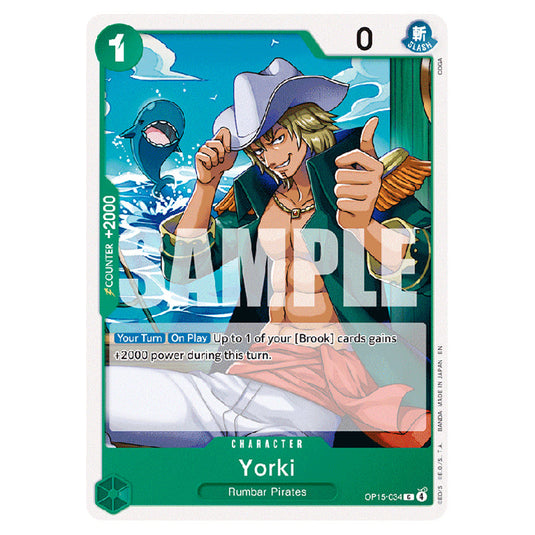 Yorki OP15-034 card from the One Piece set Adventure on Kami's Island