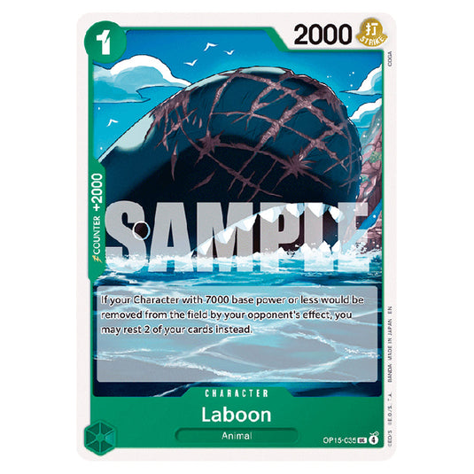 Laboon OP15-035 card from the One Piece set Adventure on Kami's Island