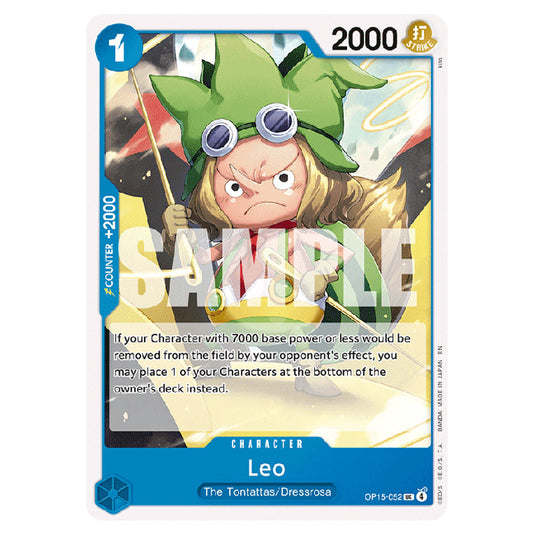 Leo OP15-052 card from the One Piece set Adventure on Kami's Island