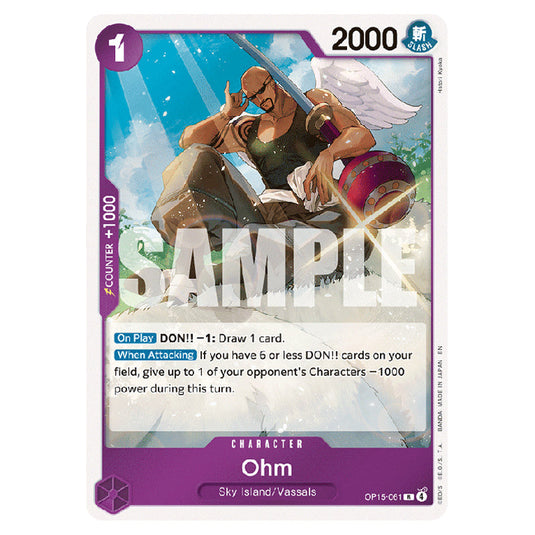Ohm OP15-061 card from the One Piece set Adventure on Kami's Island