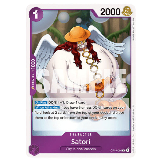 Satori OP15-066 card from the One Piece set Adventure on Kami's Island