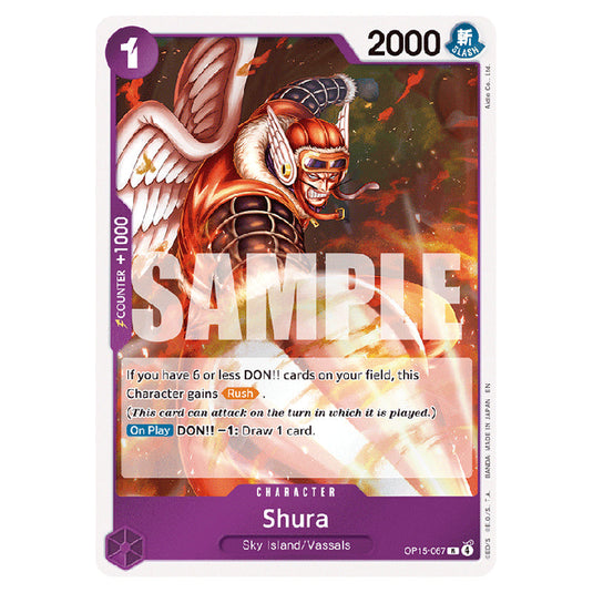 Shura OP15-067 card from the One Piece set Adventure on Kami's Island
