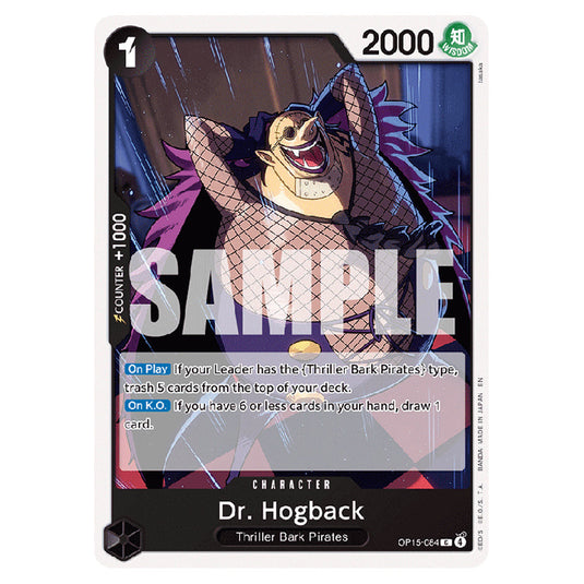 Dr. Hogback OP15-084 card from the One Piece set Adventure on Kami's Island