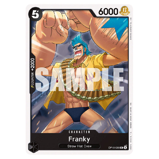 Franky OP15-089 card from the One Piece set Adventure on Kami's Island