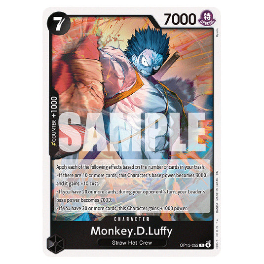 Monkey.D.Luffy OP15-092 card from the One Piece set Adventure on Kami's Island