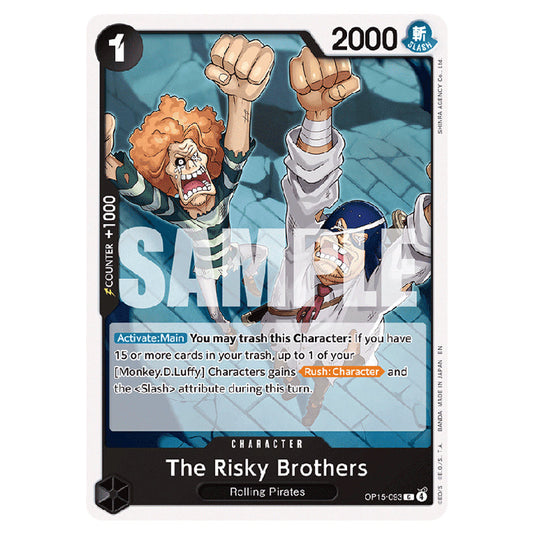 The Risky Brothers OP15-093 card from the One Piece set Adventure on Kami's Island