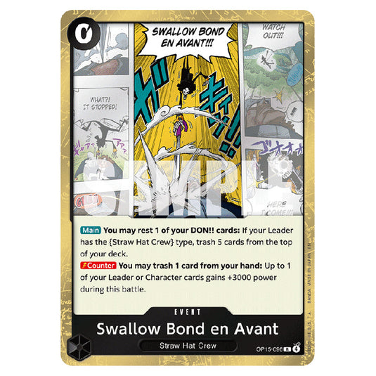 Swallow Bond en Avant OP15-096 card from the One Piece set Adventure on Kami's Island