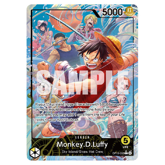 Monkey.D.Luffy OP15-098a card from the One Piece set Adventure on Kami's Island