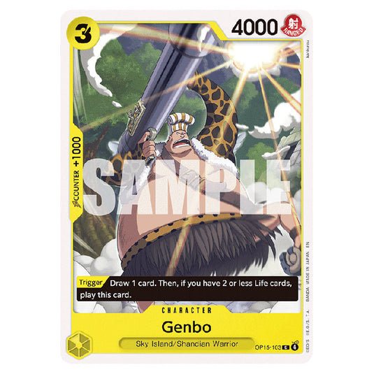 Genbo OP15-103 card from the One Piece set Adventure on Kami's Island