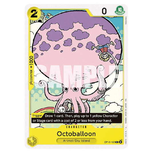 Octoballoon OP15-106 card from the One Piece set Adventure on Kami's Island