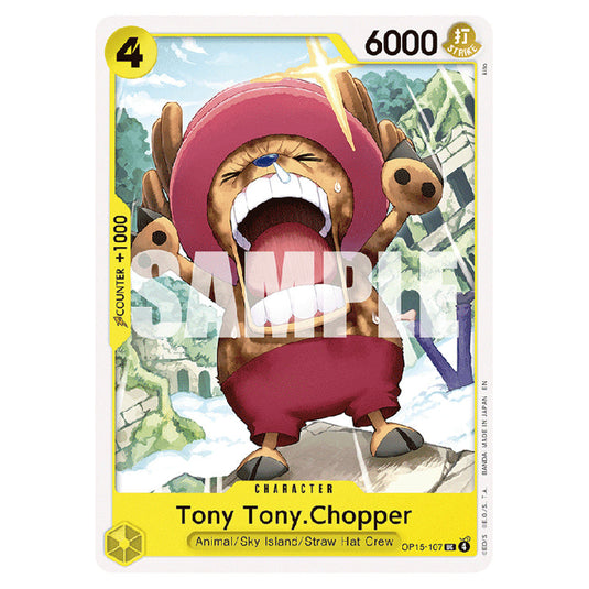 Tony Tony.Chopper OP15-107 card from the One Piece set Adventure on Kami's Island