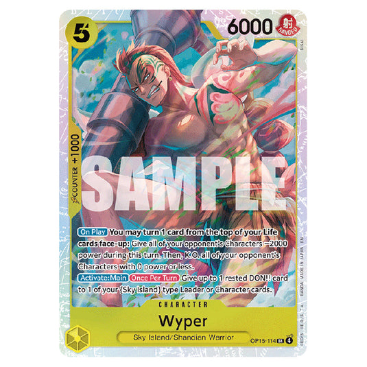 Wyper OP15-114 card from the One Piece set Adventure on Kami's Island