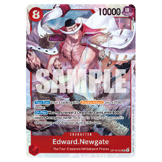 Edward.Newgate OP16-003 card from the One Piece set The Time of Battle