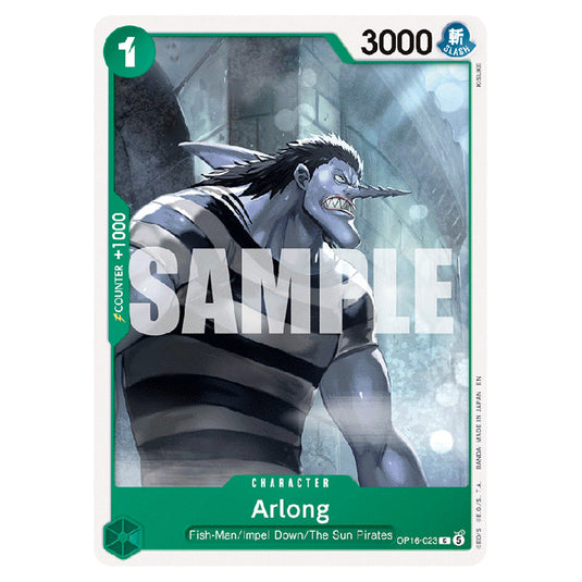 Arlong OP16-023 card from the One Piece set The Time of Battle