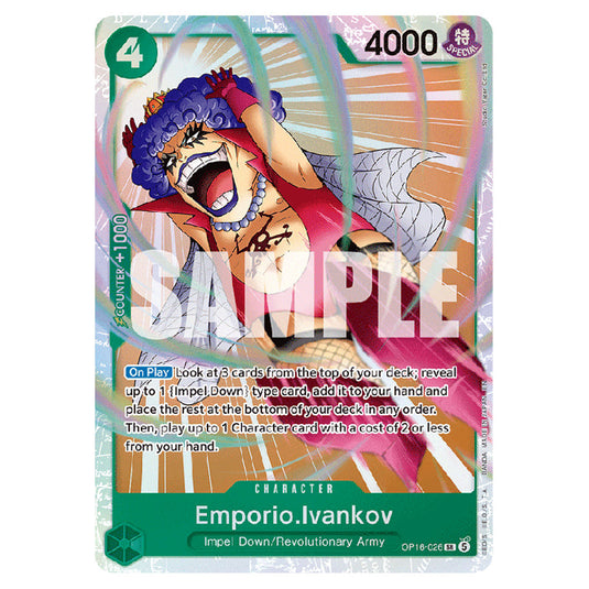 Emporio.Ivankov OP16-026 card from the One Piece set The Time of Battle