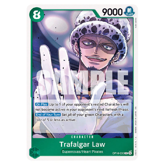 Trafalgar Law OP16-030 card from the One Piece set The Time of Battle