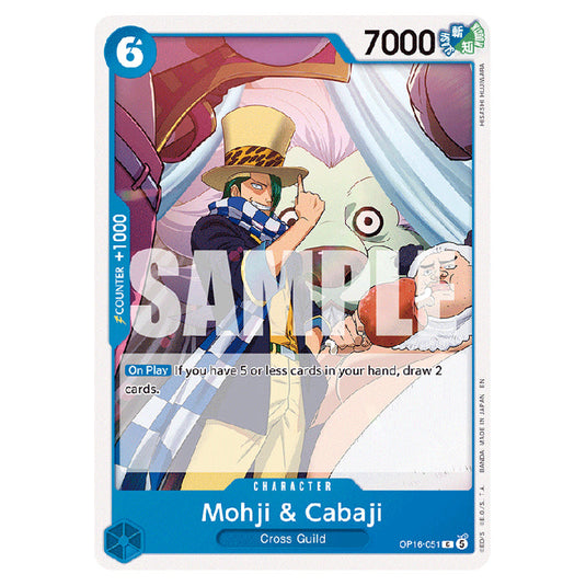 Mohji & Cabaji OP16-051 card from the One Piece set The Time of Battle