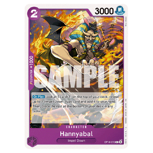 Hannyabal OP16-072 card from the One Piece set The Time of Battle