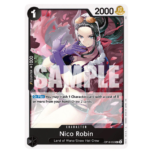 Nico Robin OP16-092 card from the One Piece set The Time of Battle