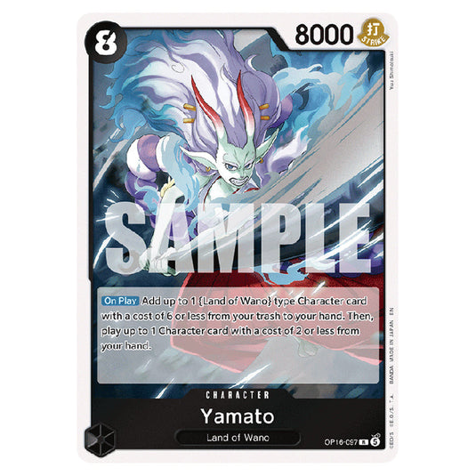 Yamato OP16-097 card from the One Piece set The Time of Battle