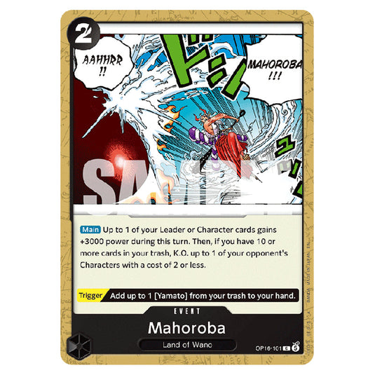 Mahoroba OP16-101 card from the One Piece set The Time of Battle