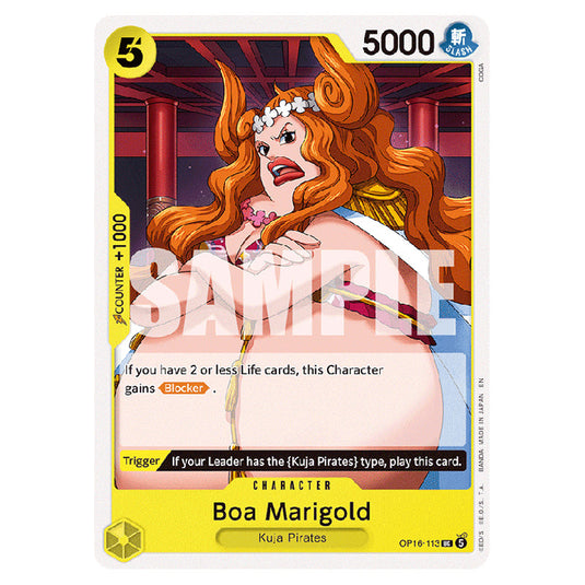 Boa Marigold OP16-113 card from the One Piece set The Time of Battle