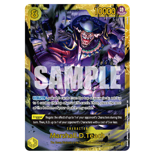 Marshall.D.Teach OP16-119 card from the One Piece set The Time of Battle