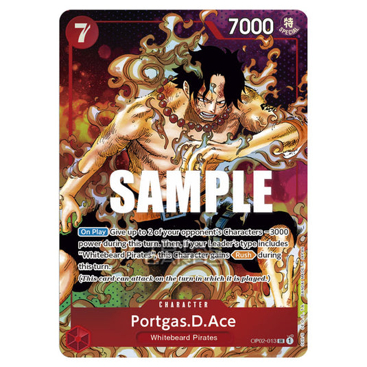 One Piece - Paramount War - Portgas D Ace - OP02-013b