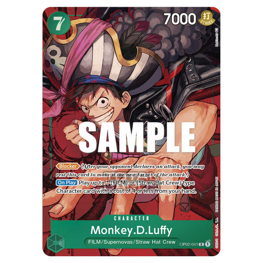 One Piece - Paramount War - Monkey D Luffy - OP02-041b