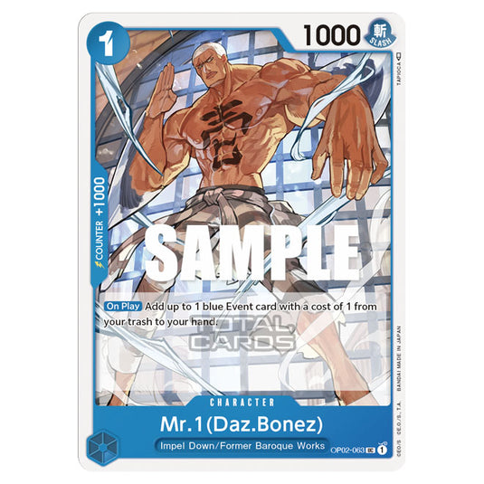 One Piece - Paramount War - Mr 1 Daz Bonez  - OP02-063