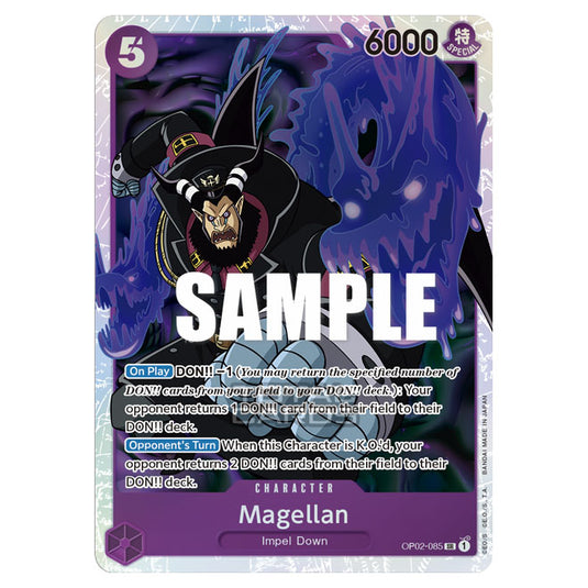 One Piece - Kingdoms of Intrigue - Magellan (Special Card) - OP02-085a