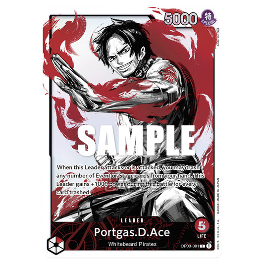 One Piece - Pillars of Strength - Portgas.D.Ace - OP03-001a