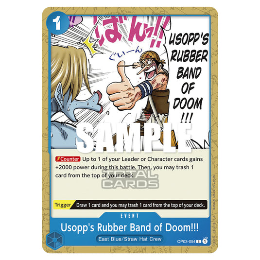 One Piece - Pillars of Strength - Usopp's Rubber Band of Doom!!! - OP03-054