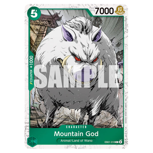 Mountain God EB01-018a card from the One Piece set Premium Booster 02