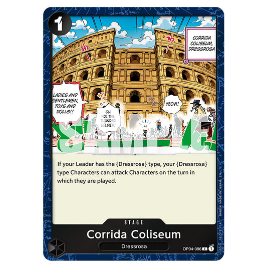 Corrida Coliseum OP04-096a card from the One Piece set Premium Booster 02