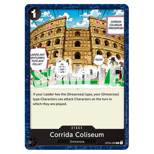 Corrida Coliseum OP04-096 card from the One Piece set Premium Booster 02