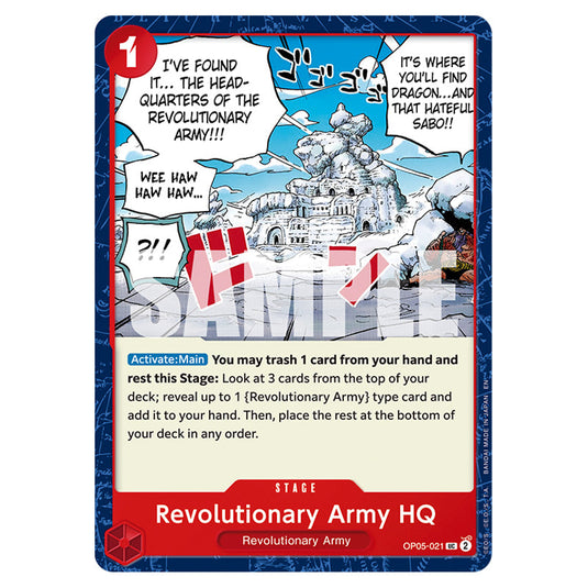 Revolutionary Army HQ OP05-021 card from the One Piece set Premium Booster 02