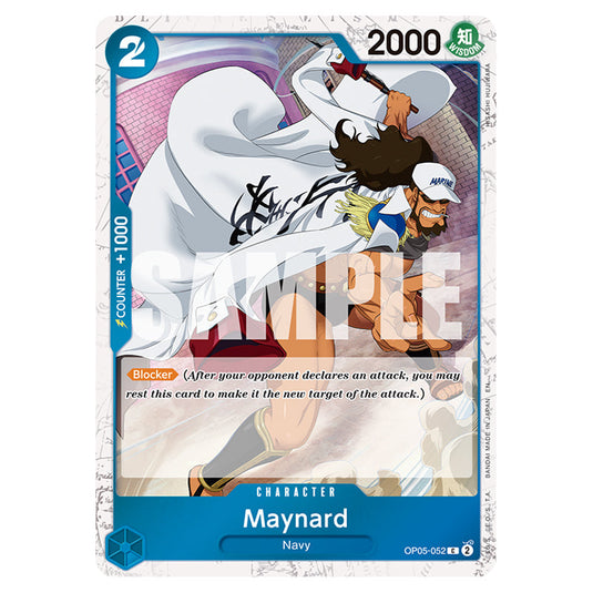 Maynard OP05-052a card from the One Piece set Premium Booster 02
