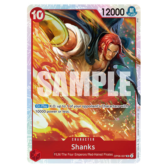 Shanks OP06-007 card from the One Piece set Premium Booster 02