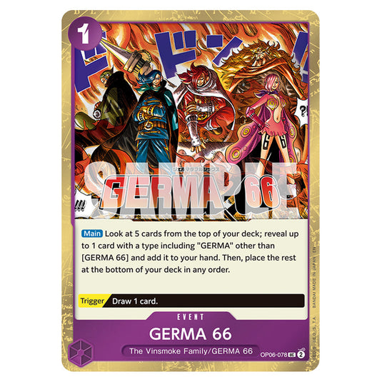 GERMA 66 OP06-078a card from the One Piece set Premium Booster 02