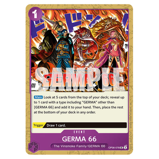 GERMA 66 OP06-078 card from the One Piece set Premium Booster 02
