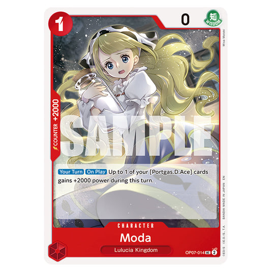 Moda OP07-014 card from the One Piece set Premium Booster 02