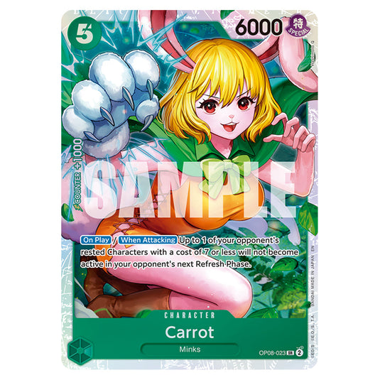 Carrot OP08-023 card from the One Piece set Premium Booster 02