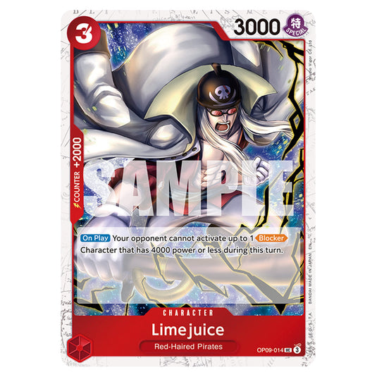 Limejuice OP09-014a card from the One Piece set Premium Booster 02
