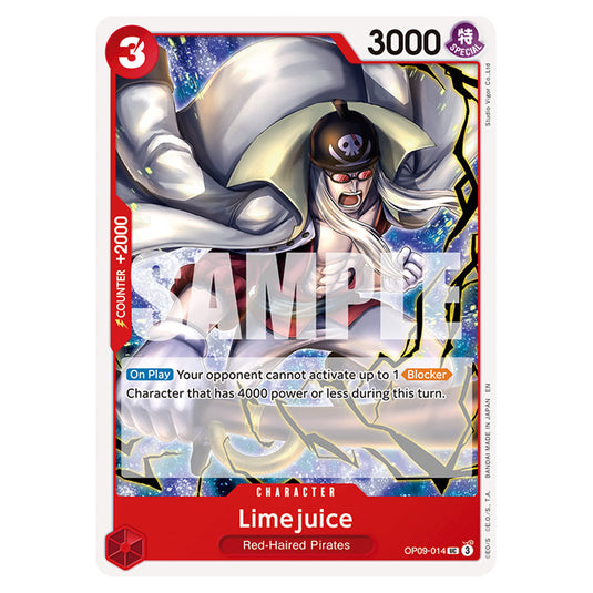 Limejuice OP09-014 card from the One Piece set Premium Booster 02