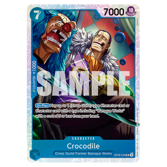 Crocodile OP09-046 card from the One Piece set Premium Booster 02