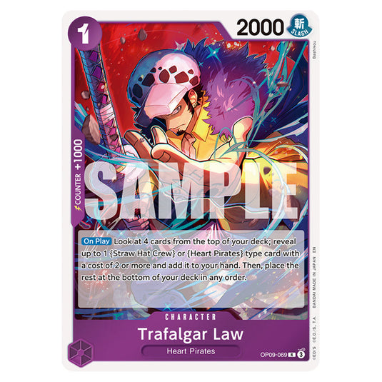 Trafalgar Law OP09-069 card from the One Piece set Premium Booster 02