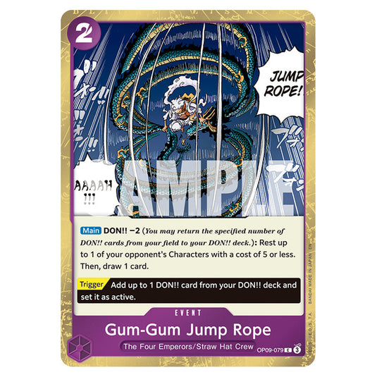 Gum-Gum Jump Rope OP09-079a card from the One Piece set Premium Booster 02