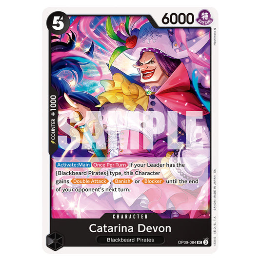 Catarina Devon OP09-084 card from the One Piece set Premium Booster 02