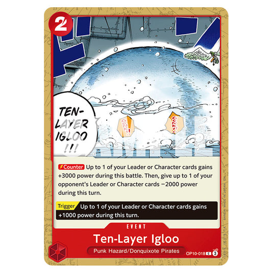 Ten-Layer Igloo OP10-018 card from the One Piece set Premium Booster 02